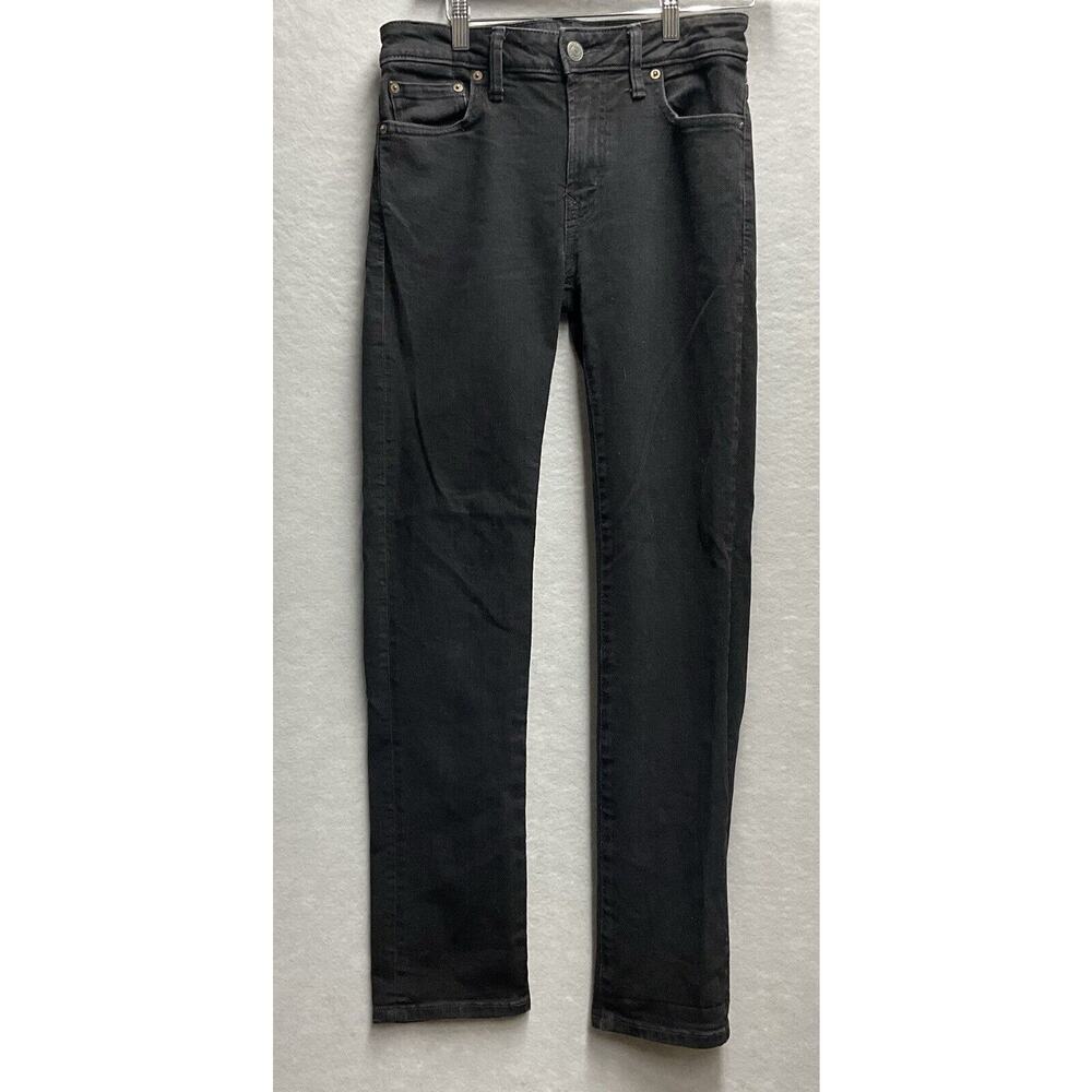 American‎ Eagle Air Flex Mens Slim Straight Black Denim Jeans Men’s Size 28x31